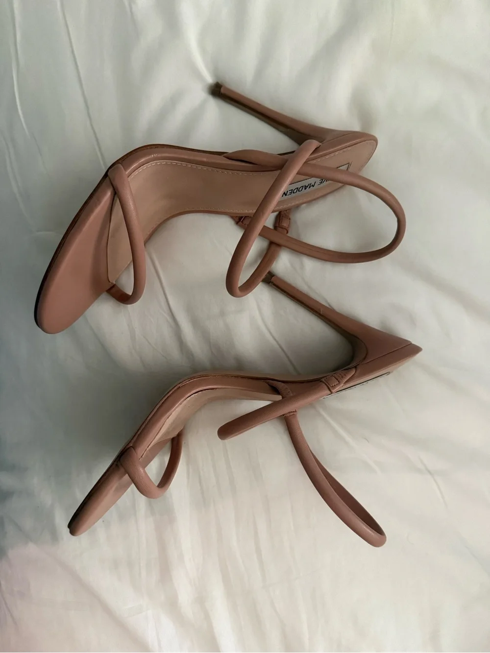 Steve Madden Nude Pink Strappy Heeled Sandals